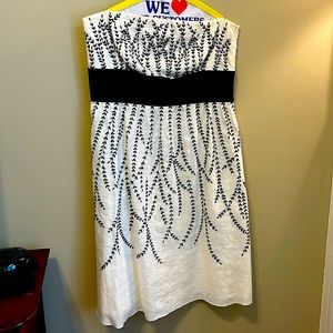 Ann Taylor Linen Embroidered dress